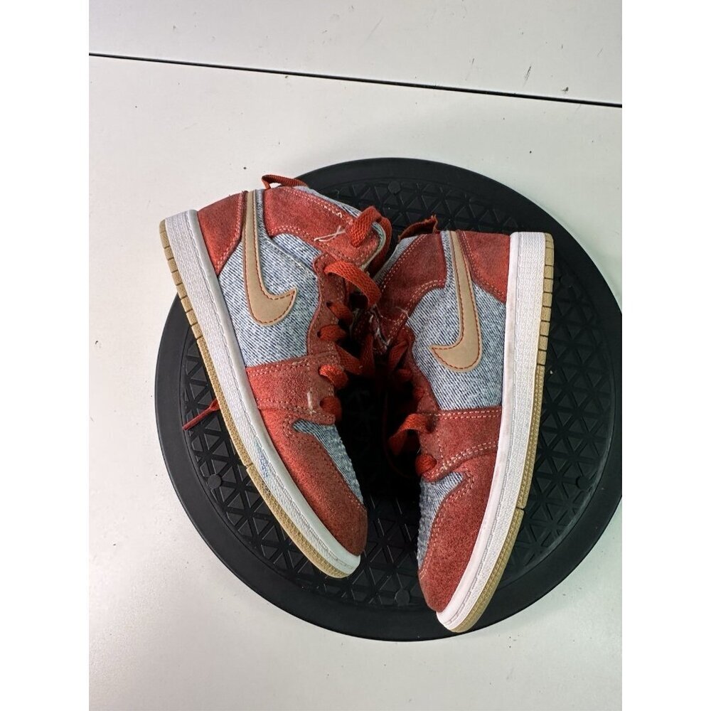 Air Jordan 1 Mid Denim Red Sz 13c DM4383-600 - Picture 16 of 16
